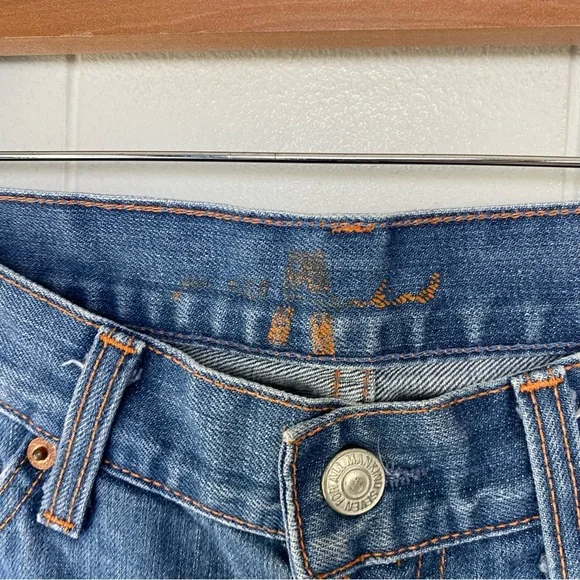 7 For All Mankind By Jerome Dahan Jeans Bootcut Low Rise Pocket Detail Sz 28 - Picture 7 of 13